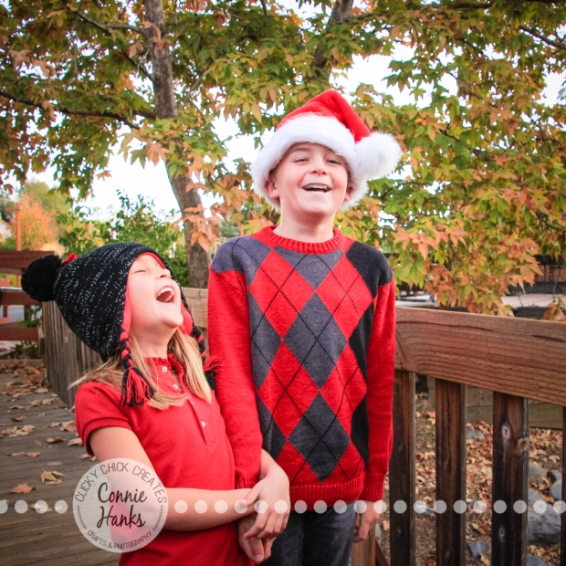 Connie Hanks Photography // ClickyChickCreates.com // family photos, kids, siblings, hats, trains, rustic, park, love, laughter