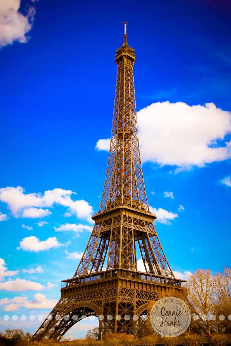 Connie Hanks Photography // ClickyChickCreates.com // Eiffel Tower on a beautiful spring day 2013