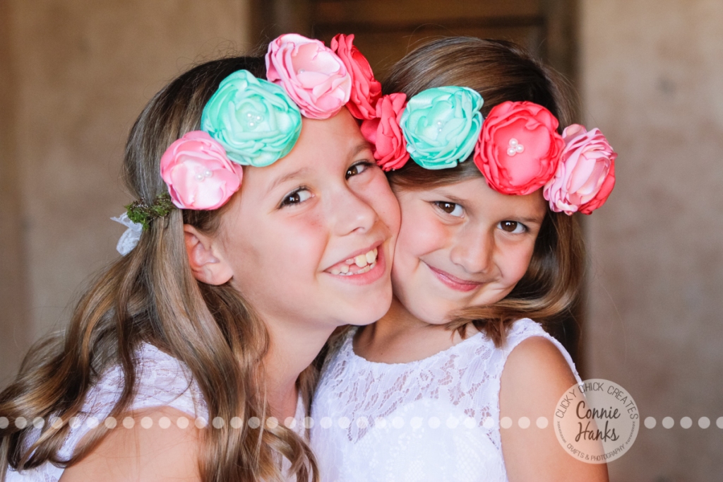 Connie Hanks Photography // ClickyChickCreates.com // Baja wedding, pink, turquoise, head wreath, cake, roses, lanterns, toast, kids, flower girls, ring bearers,