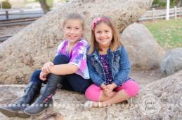 Connie Hanks Photography // ClickyChickCreates.com // Sister photo session, Iron Mountain Trail, Old Poway Park, sisters, rustic, park, field