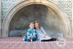 Connie Hanks Photography // ClickyChickCreates.com // Family photography, San Diego, Y Family, Balboa Park, arches