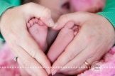 Connie Hanks Photography // ClickyChickCreates.com // baby girl newborn photo session - feet, hands, heart