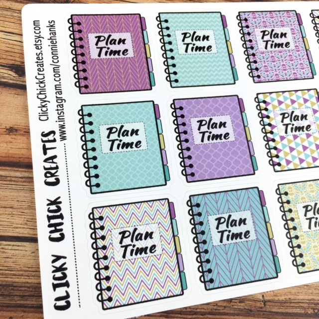 Connie Hanks Photography // ClickyChickCreates.com // planner stickers - inkwell press - gelato collection